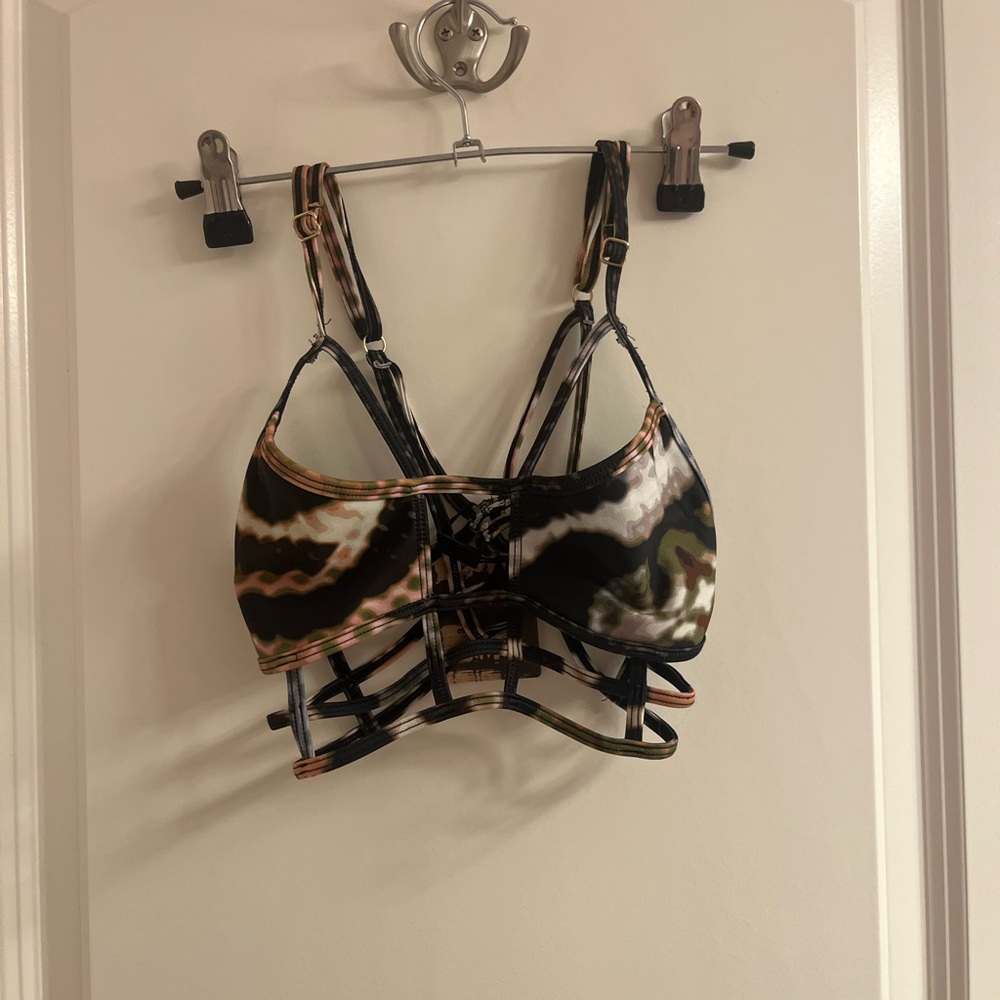 Multicolor Strappy Bralette